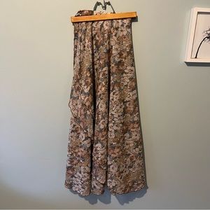 Vintage Floral Wrap Skirt